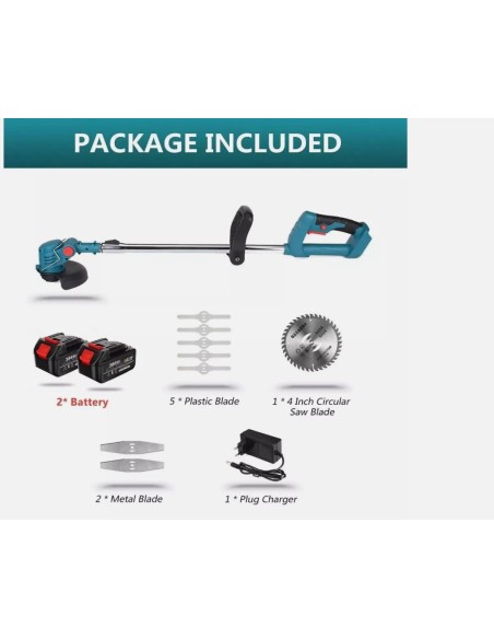 Decespugliatore elettrico a batteria litio 68Vf tagliaerba tagliabordi rasaerba