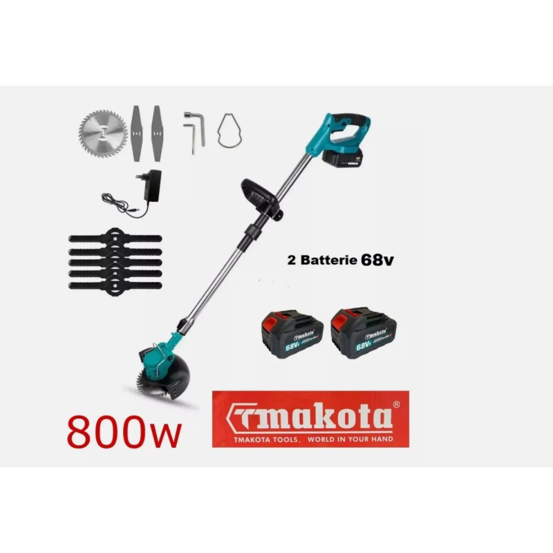 Decespugliatore elettrico a batteria litio 68Vf...