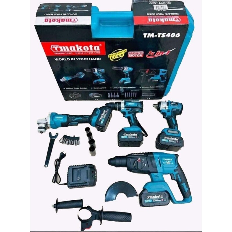 Set Attrezzi A Batteria TMAKOTA TM-TS406 SET 4...