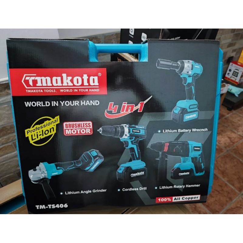 Set Attrezzi A Batteria TMAKOTA TM-TS406 SET 4...