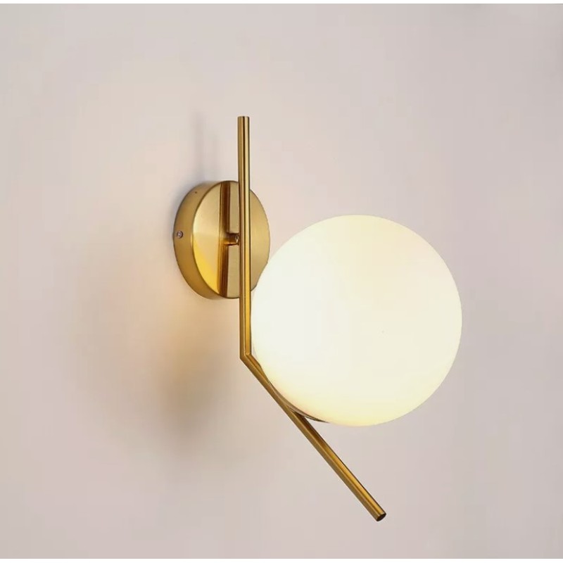 Lampada da parete Applique da parete con sfera...