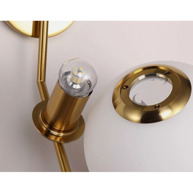 Lampada da parete Applique da parete con sfera...