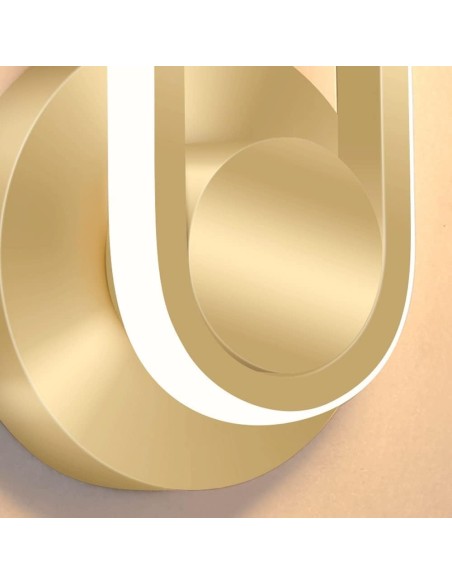 Lampada da parete Applique da parete ad anello ORO a LED da 13 W