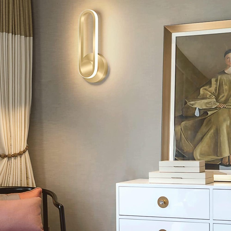 Lampada da parete Applique da parete ad anello...