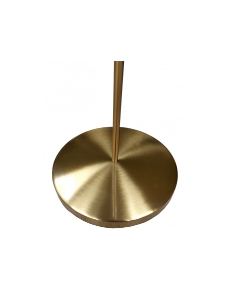 Lampada da terra Oro con sfera in vetro bianco piantana design moderno per salotto camera