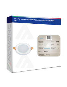 10x Pannello LED da incasso 3000K-6500K 9W