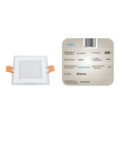 10x Pannello LED da incasso 3000K-6500K 6W AM-CS-6 2