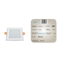 10x Pannello LED da incasso 3000K - 6400K 9W AM-CS-9 2