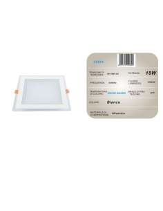 10x Pannello LED da incasso 3000K - 6500K 18W AM-CS-18 2