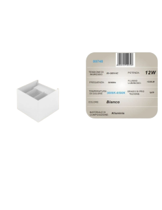 2x Lampada da Parete 12W 3000K-6500K Bianco 1320LM 2