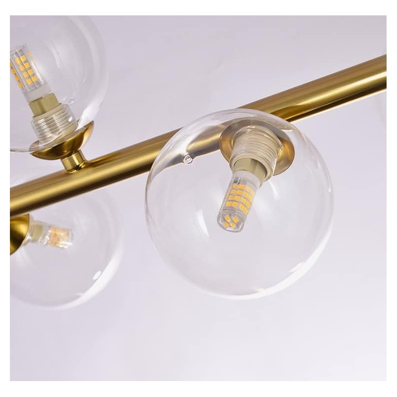 Lampadario ORO lineare moderno attacco G9 8...