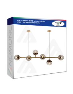 Lampadario ORO E27 IP20 L1300xH1200mm