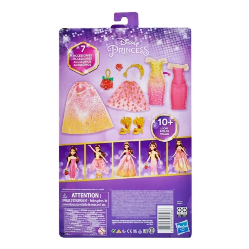 Disney Princess Life Belle Fashion bambola mix...