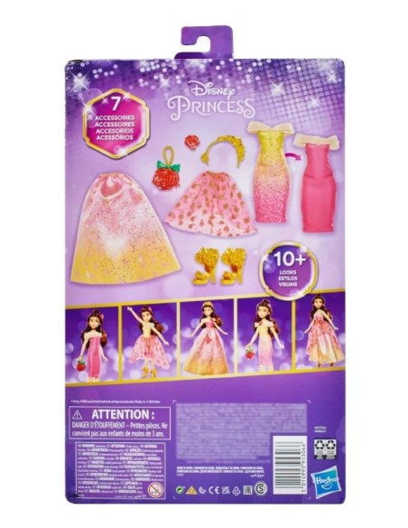 Disney Princess Life Belle Fashion bambola mix & match 10 scatola combinazioni outfit- Bambola