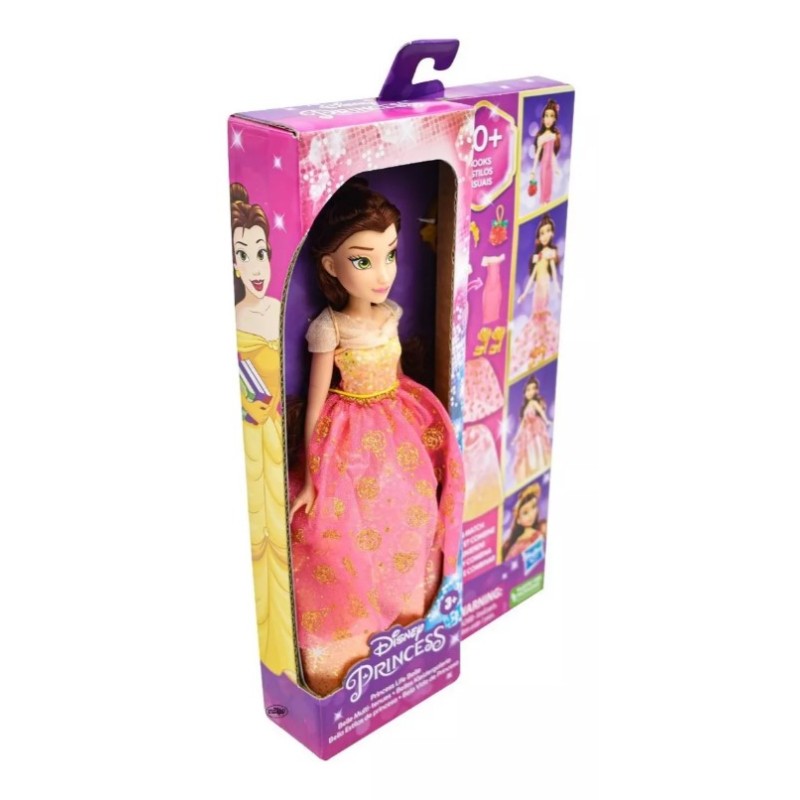 Disney Princess Life Belle Fashion bambola mix...