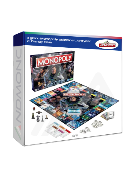 Il gioco Monopoly edizione Lightyear di Disney Pixar