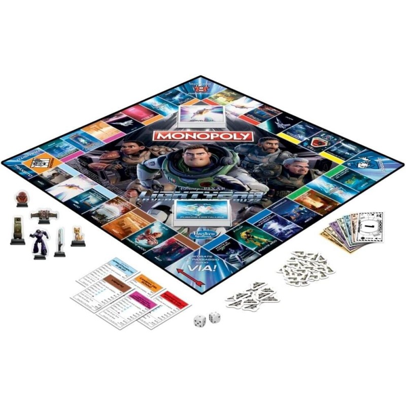 Il gioco Monopoly edizione Lightyear di Disney...