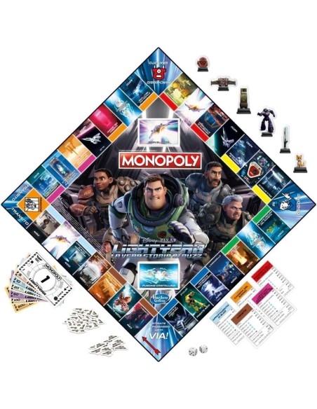 Il gioco Monopoly edizione Lightyear di Disney Pixar