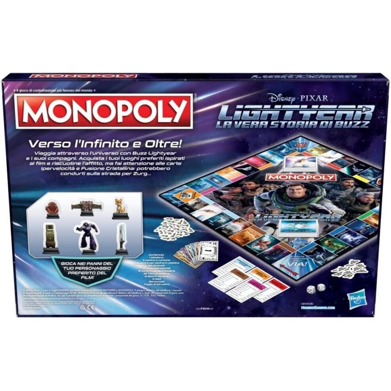 Il gioco Monopoly edizione Lightyear di Disney...