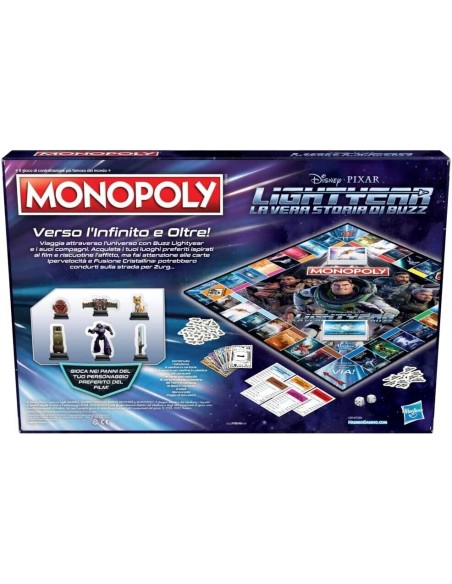 Il gioco Monopoly edizione Lightyear di Disney Pixar