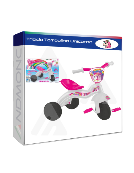 Triciclo Bambina Unicorno Rosa tombolino toys giocattoli