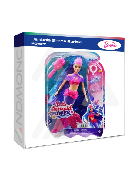 Bambola Barbie Sirena power toys giocattoli bambina