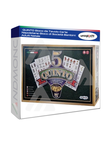 QUINTO Gioco da Tavolo Carte Napoletane Gioco di Società Bambini Adulti Natale