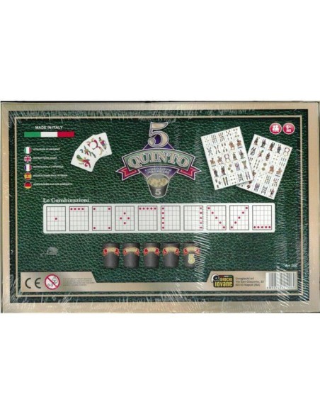 QUINTO Gioco da Tavolo Carte Napoletane Gioco di Società Bambini Adulti Natale