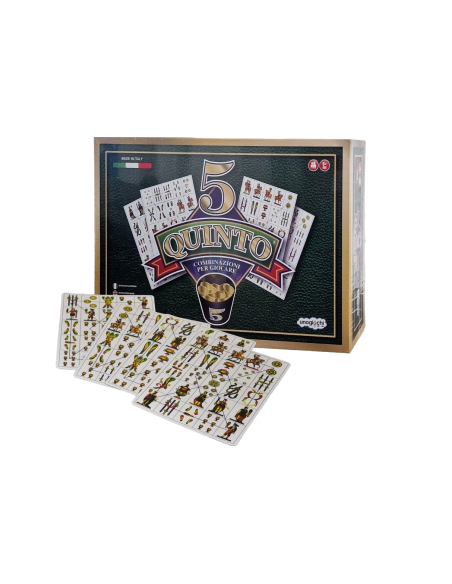 QUINTO Gioco da Tavolo Carte Napoletane Gioco di Società Bambini Adulti Natale