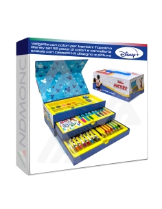 Valigetta con colori per bambini Topolino Disney set 52...