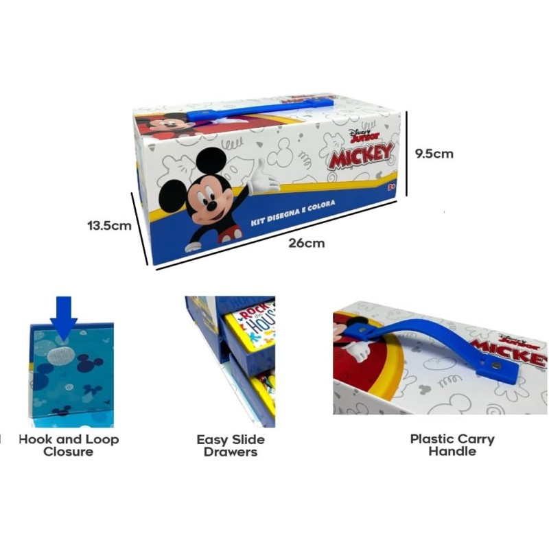 Valigetta con colori per bambini Topolino...