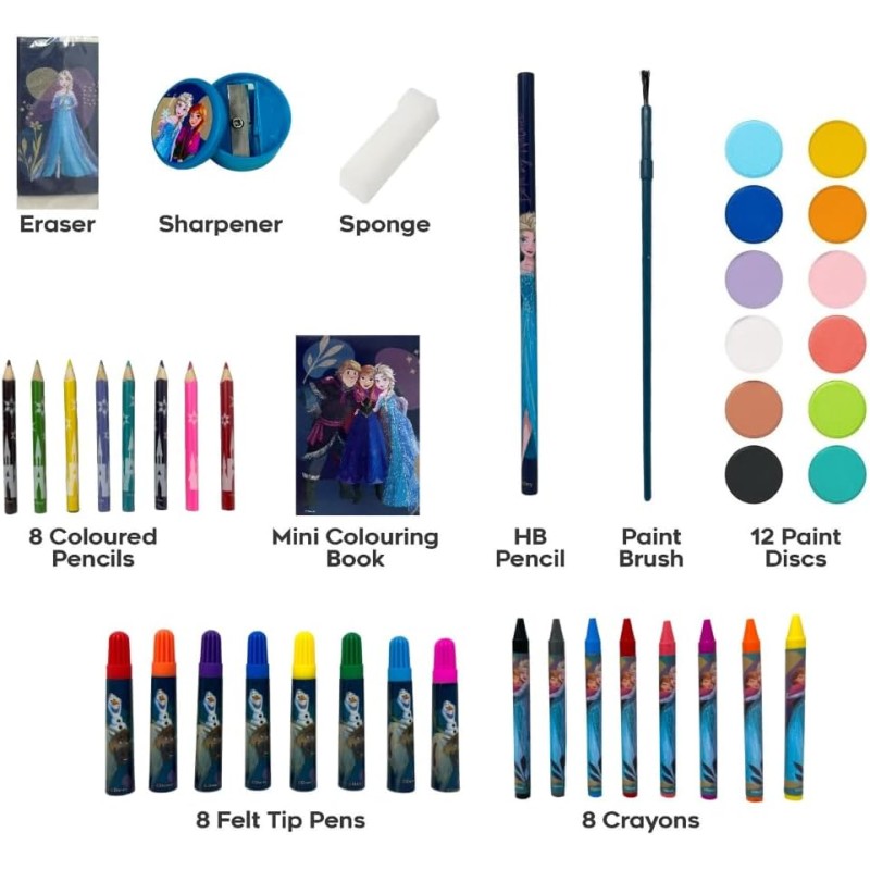 Valigetta con colori per bambini Frozen Disney...