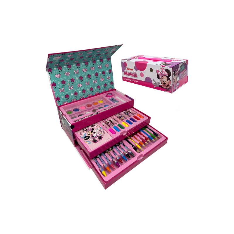 Valigetta con colori per bambini Minnie Disney...