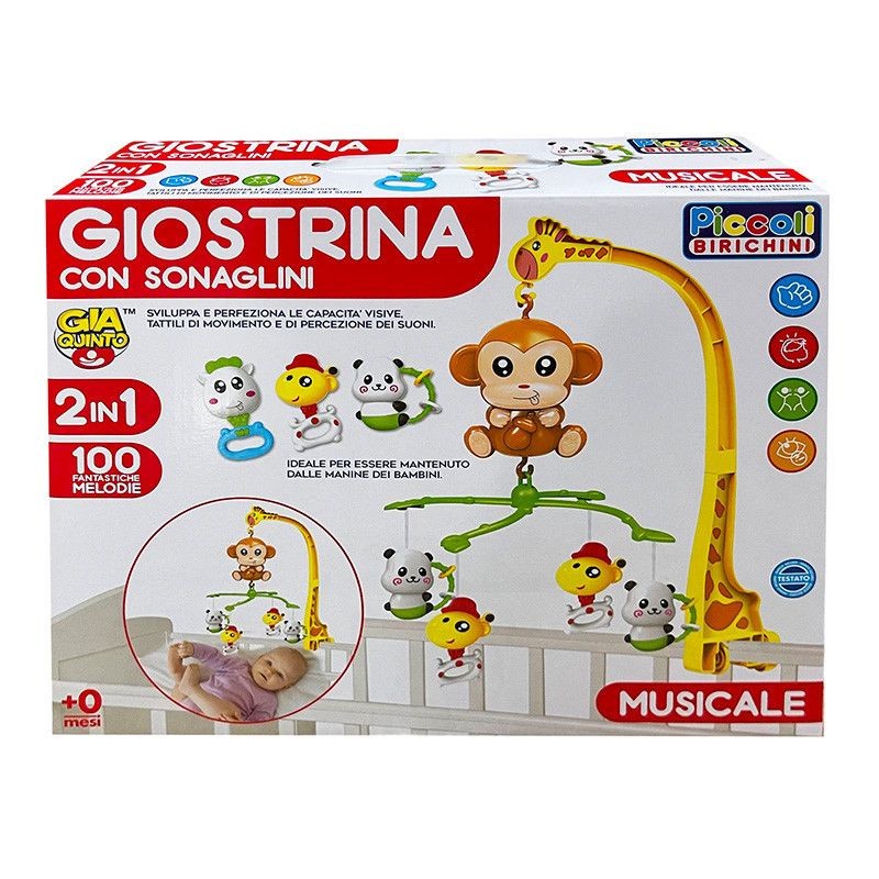 Giostrina da culla con sonaglini 2 in 1