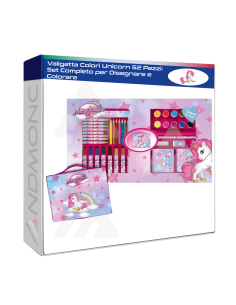 Valigetta Colori Unicorn 52 Pezzi: Set Completo per...