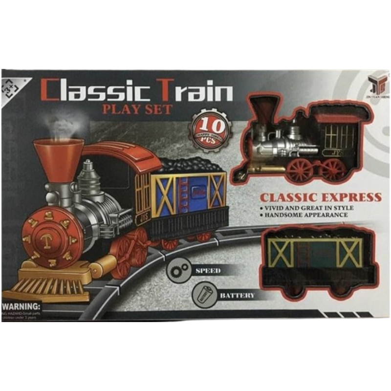 Trenino Classico da 10 Pezzi, play set...