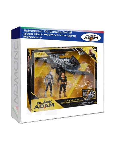 Spinmaster DC Comics Set di gioco Black Adam vs Intergang Mercenary