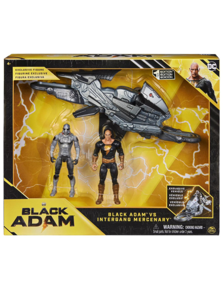 Spinmaster DC Comics Set di gioco Black Adam vs Intergang Mercenary