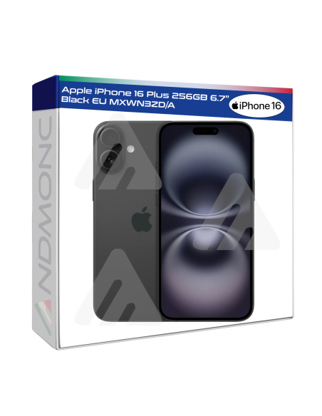 Apple iPhone 16 Plus 256GB 6.7" Black EU Nuovo Ufficiale