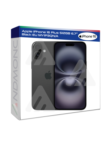 Apple iPhone 16 Plus 512GB 6.7" Black EU Nuovo Ufficiale