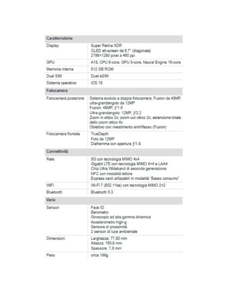 Apple iPhone 16 Plus 512GB 6.7" Black EU Nuovo Ufficiale