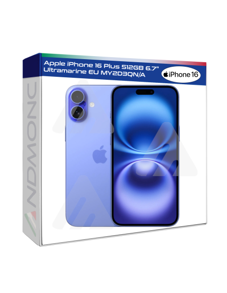 Apple iPhone 16 Plus 512GB 6.7" Ultramarine EU Nuovo Ufficiale