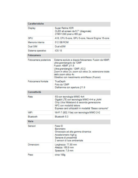 Apple iPhone 16 Plus 512GB 6.7" Ultramarine EU Nuovo Ufficiale