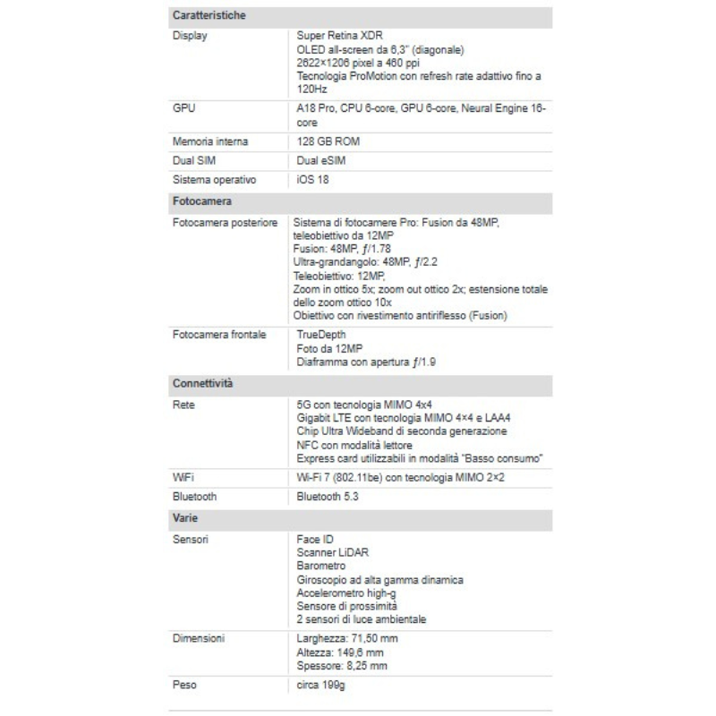Apple iPhone 16 Pro 128GB 6.3" Desert Titanium...