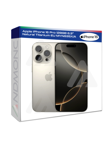 Apple iPhone 16 Pro 128GB 6.3" Natural Titanium EU Nuovo Ufficiale