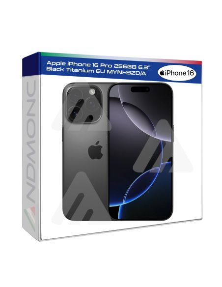 Apple iPhone 16 Pro 256GB 6.3" Black Titanium EU Nuovo Ufficiale