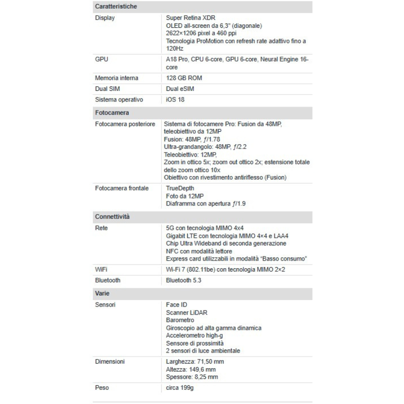 Apple iPhone 16 Pro 256GB 6.3" White Titanium...