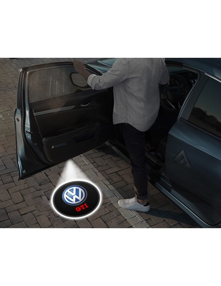 Luci sottoporta Volkswagen GTI simbolo con scritta