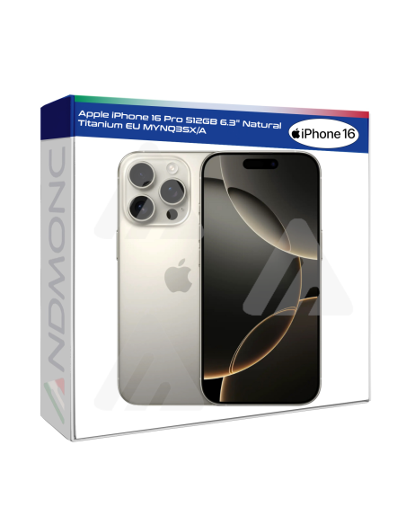 Apple iPhone 16 Pro 512 GB 6.3" Natural Titanium EU Nuovo Ufficiale
