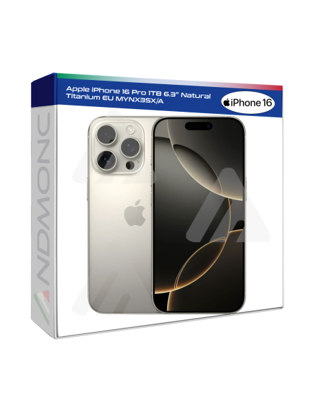 Apple iPhone 16 Pro 1TB 6.3" Natural Titanium EU Nuovo Ufficiale